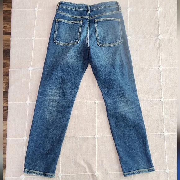 Pilcro Anthropologie Distressed Straight Jeans Women’s 27x26 Blue Denim - Picture 6 of 9